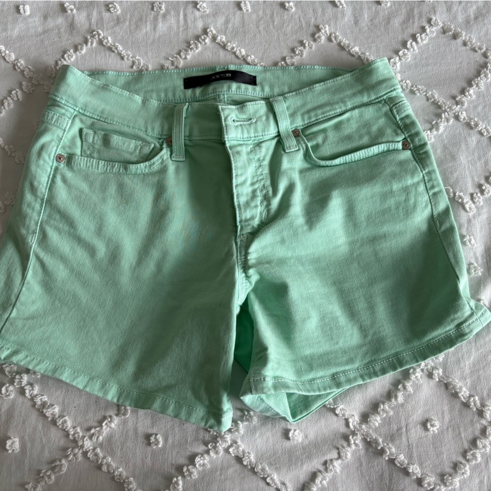 Joe's Jeans Mint Green Jean Shorts Casual Style